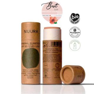 Stick solar color orgánico Nuura SPF50