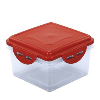 Tazón click clack cuadrado TR. (4tz / 945ml)