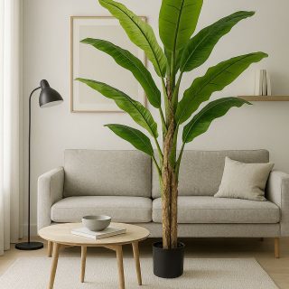 Planta artificial platanera musa bananera 130cm