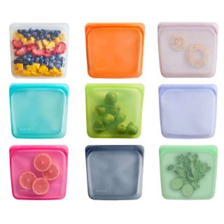 Bolsa porta alimentos mediana de silicona platino – Stasher