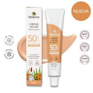 Protector Solar Facial SPF50 con color Dehesia