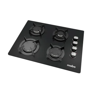 Cubierta de Empotrar 60cm Vidrio Templado Negra Mabe – CMG6044V0