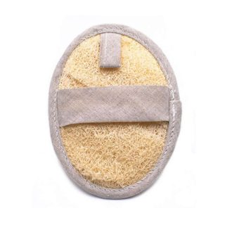 Manopla baño de luffa y algodón